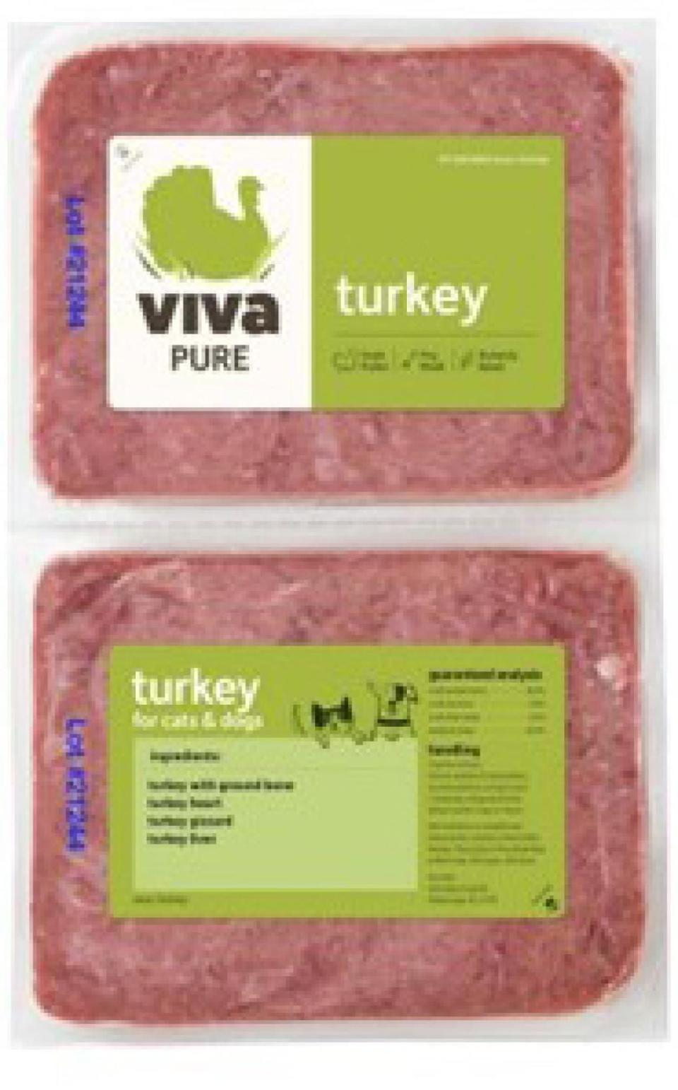 Viva Raw LLC has voluntarily recalled five pet food products made under Lot 21244 due to a Listeria monocytogenes contamination.