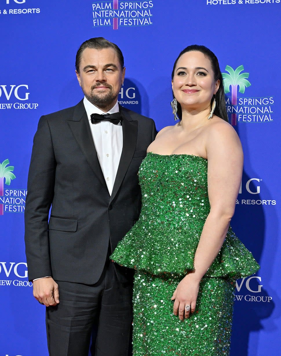 Leonardo DiCaprio and Lily Gladstone