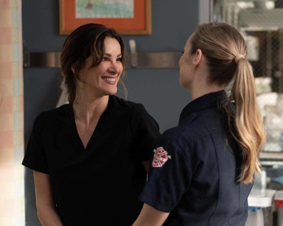 Carina smiling at Maya on Station 19