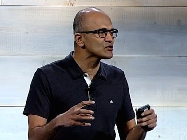 Satya Nadella talking