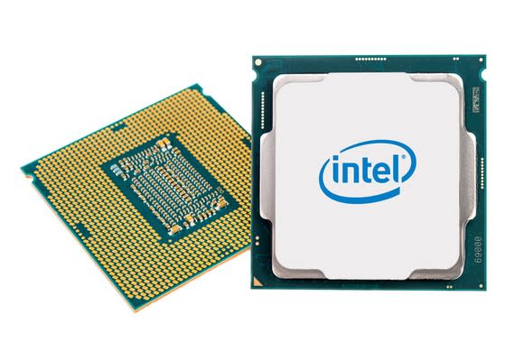 An Intel Coffee Lake desktop processor.