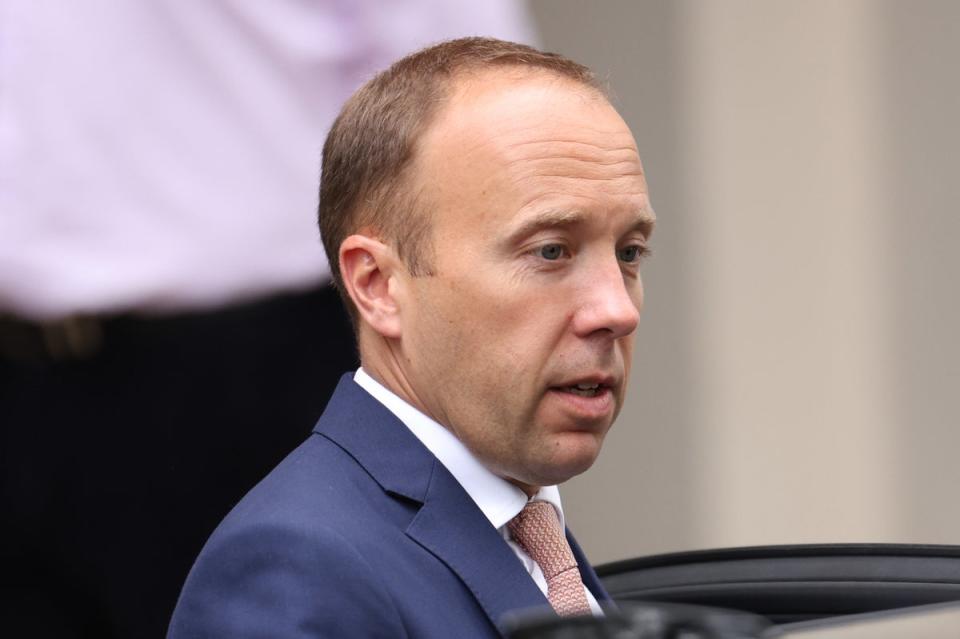 Former health secretary Matt Hancock was also criticised by the accused, the court heard (Getty Images)