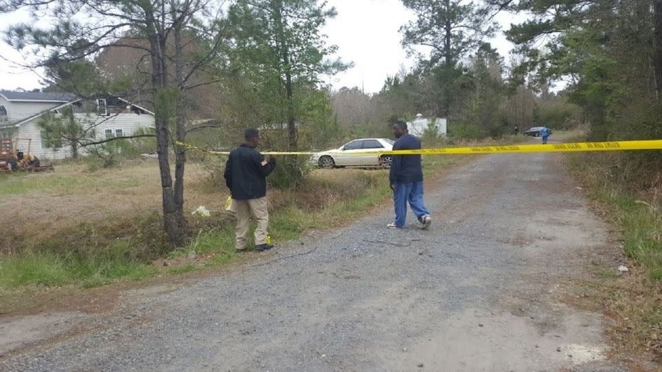 US police searching the area. Source: ABC4