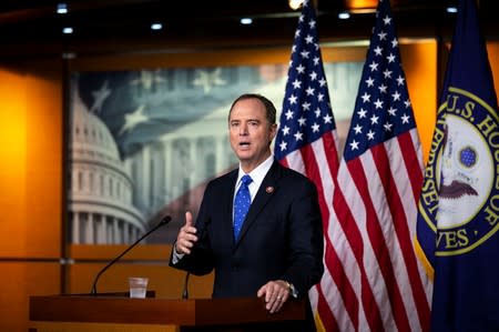 U.S. House Intelligence Committee Chairman Adam Schiff (D-CA) speaks during a news conference at the U.S. Capitol