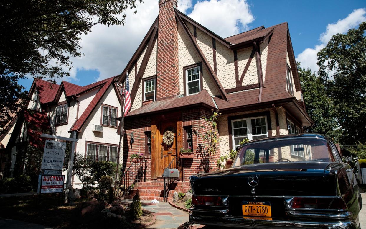 The house in Jamaica Estates, an affluent area of New York - GETTY IMAGES