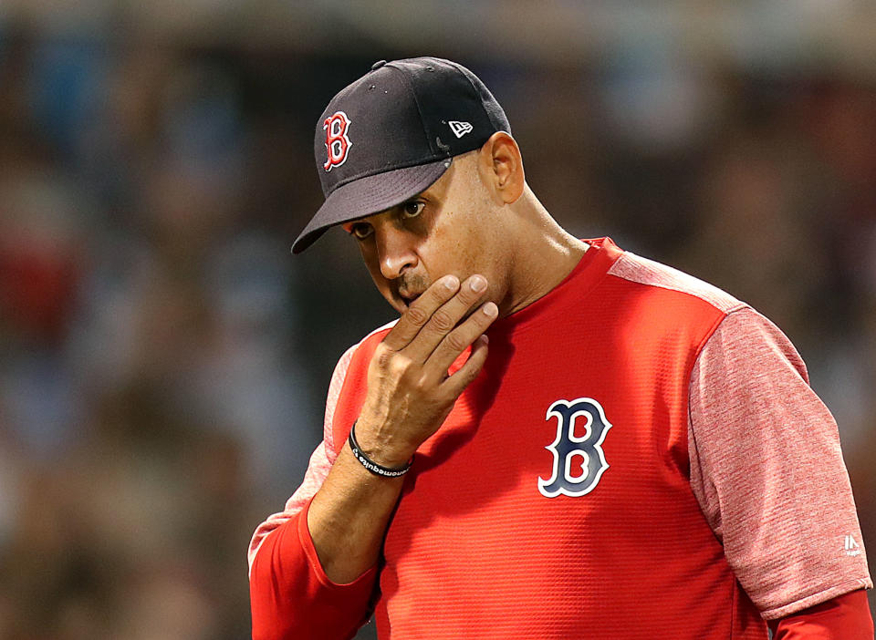 Alex Cora (Photo by John Tlumacki/The Boston Globe via Getty Images)