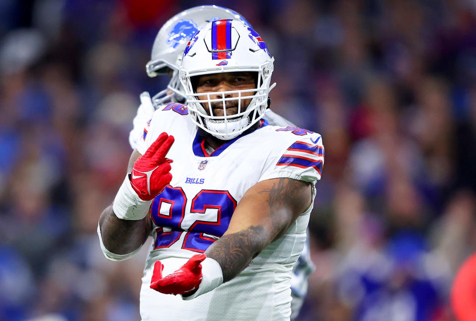 Defensive lineman DaQuan Jones will be one of Buffalo's top priority free agents to re-sign this offseason. (Photo by Rey Del Rio/Getty Images)