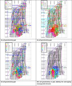 soil geochemistry overlying geology.