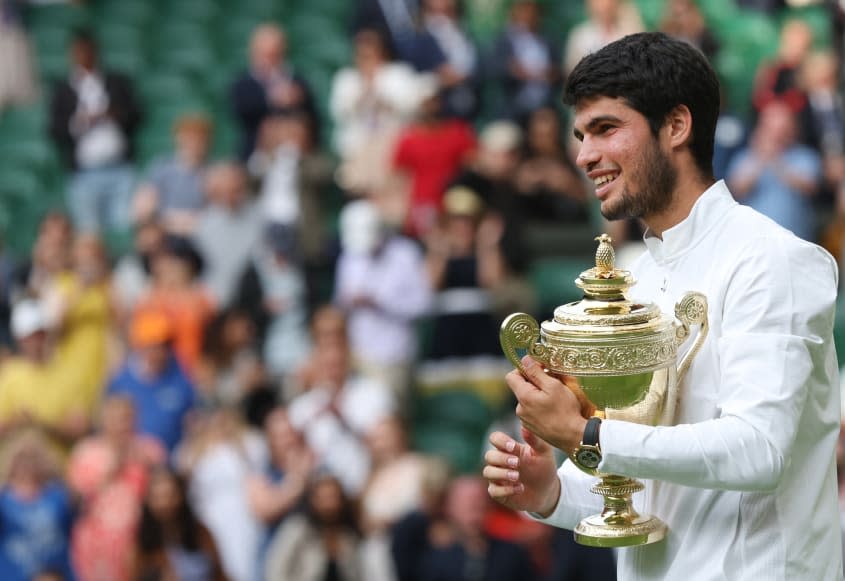 Wimbledon tennis champion Carlos Alcaraz