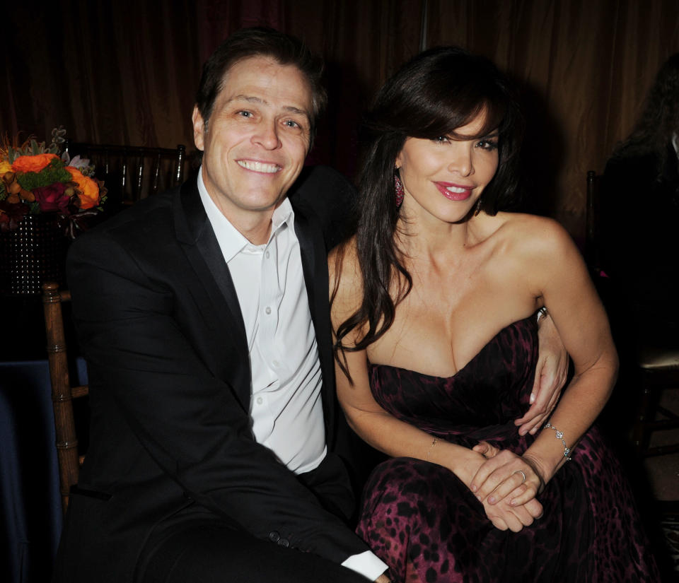 Patrick Whitesell and Lauren Sanchez attend the Universal Music Group 54th Grammy Awards Viewing Reception hosted by Lucian Grainge at private residence on February 12, 2012 in Los Angeles, California. <em>(Photo by Jeffrey Mayer/WireImage via Getty)</em>