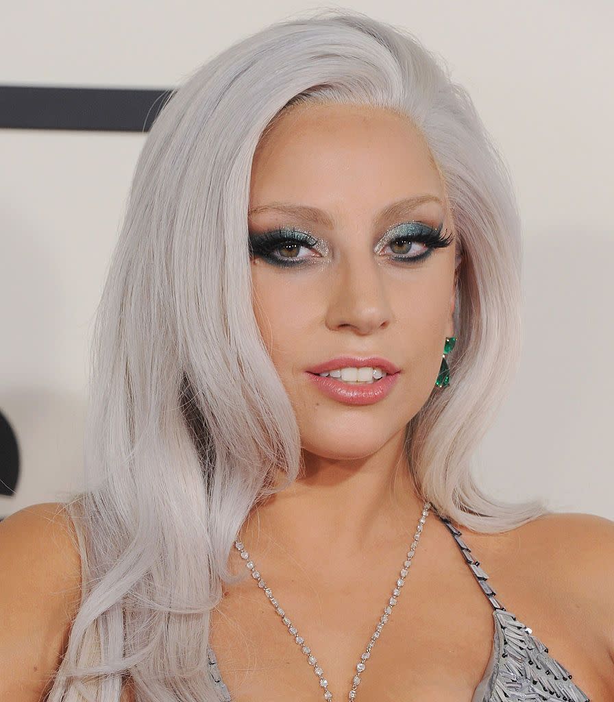 gray hair color ideas lady gaga