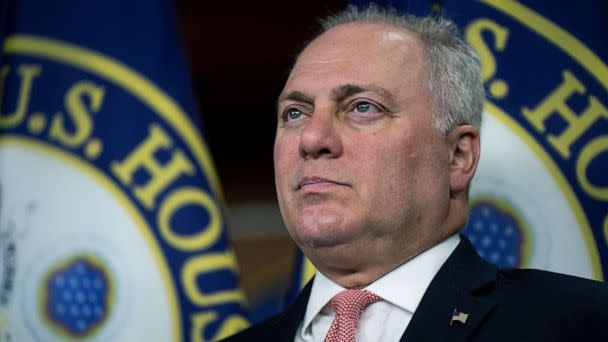 PHOTO: House Minority Whip Steve Scalise participates in the House Republican Conference news conference in the Capitol, Sept. 14, 2022.  (Bill Clark/CQ-Roll Call via Getty Images)