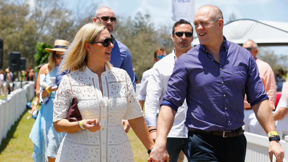 Zara Phillips and Mike Tindall pictured at the Magic Millions Polo Event on January 8, 2017 in Gold Coast, Australia