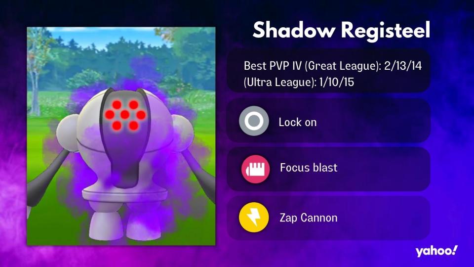 The Registeel is formidable, but its Shadow variant is a downgrade. (Photo: Niantic)