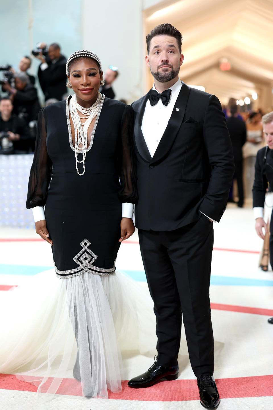 Serena Williams Alexis Ohanian at Met Gala