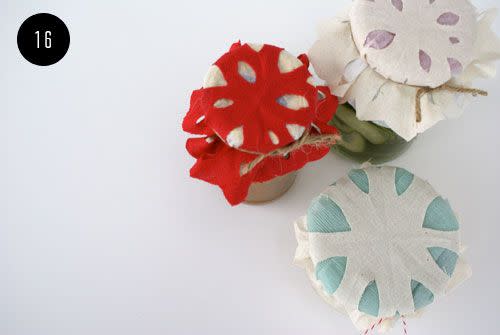 Snowflake Jar Toppers