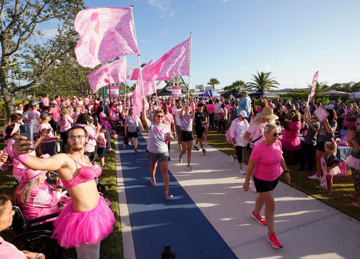 Making Strides Against Breast Cancer Walk at the Riverfront Esplanade in Daytona Beach, Saturday, Oct. 28, 2023.