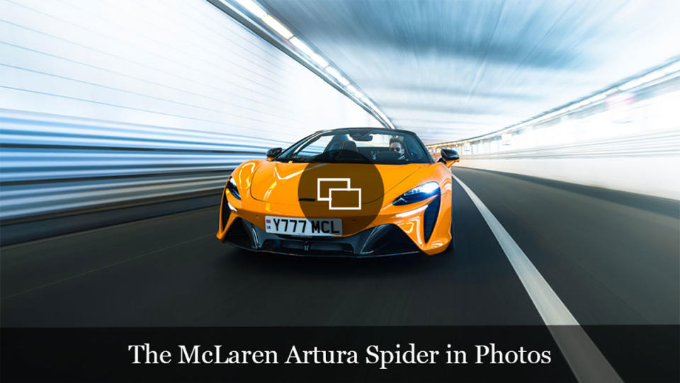 Driving the 690 hp McLaren Artura Spider.