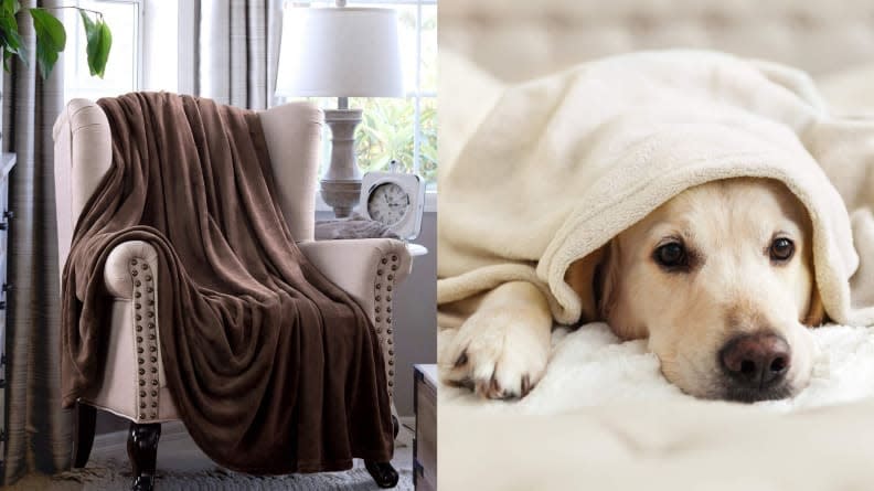 There's nothing cozier than a fleece blanket.