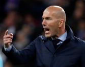 <p>Soccer Football – Champions League Quarter Final Second Leg – Real Madrid vs Juventus – Santiago Bernabeu, Madrid, Spain – April 11, 2018 Real Madrid coach Zinedine Zidane REUTERS/Paul Hanna </p>