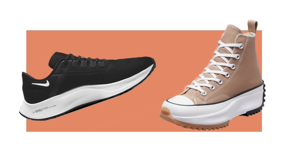 Sprint into summer with stylish sneakers.