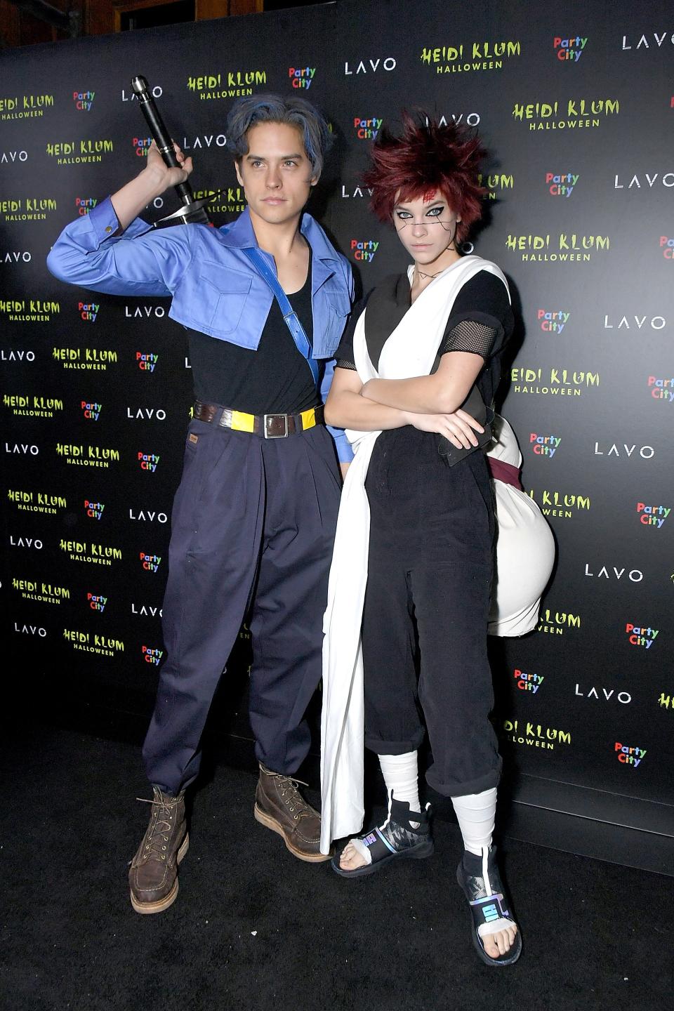 Dylan Sprouse as Trunks and Barbara Palvin as Gaara, 2018