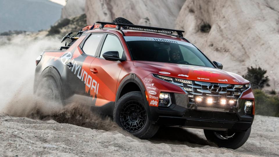 Hyundai Santa Cruz Gets 'Minimal' Off-Road Tweaks to Tackle Famous Rebelle Rally photo