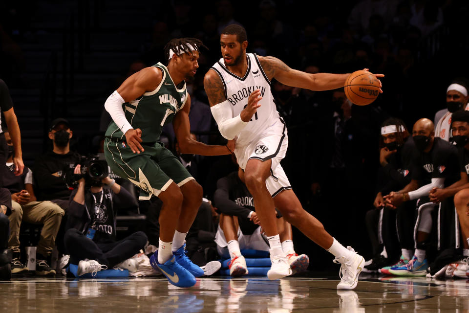 LaMarcus Aldridge歸來。（Photo by Mike Stobe/Getty Images）