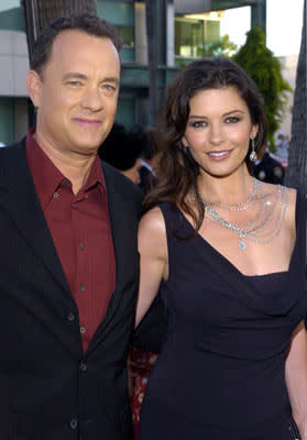 Tom Hanks and Catherine Zeta-Jones at the Beverly Hills premiere of DreamWorks' The Terminal