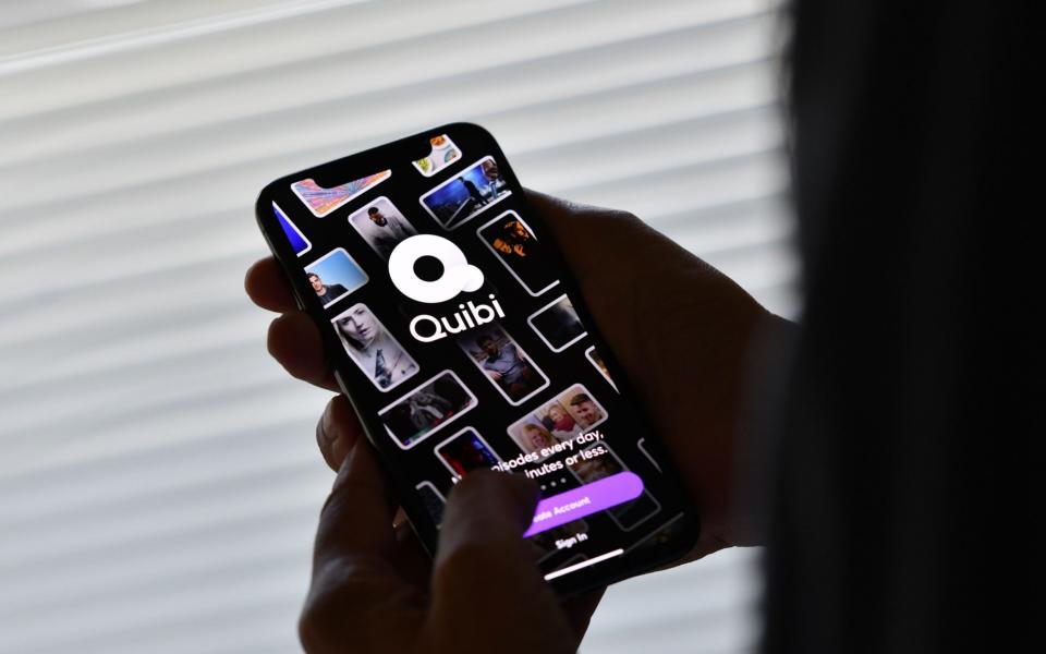 Quibi was originally only available as an app - AFP