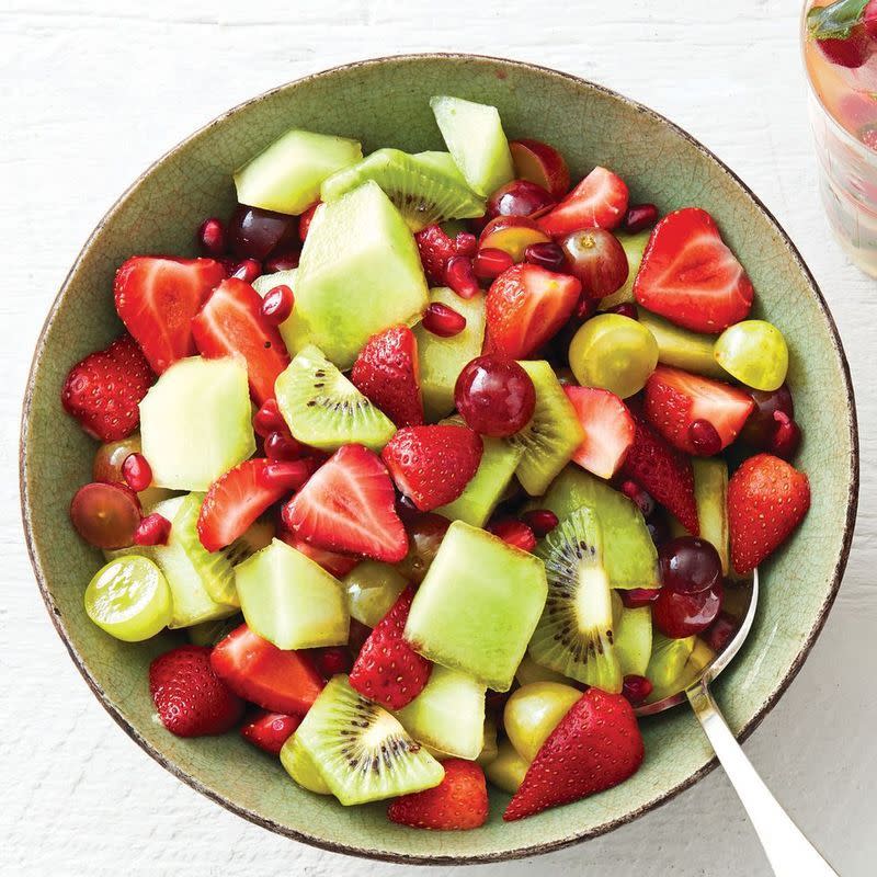 Fruit Salad with Mint Syrup