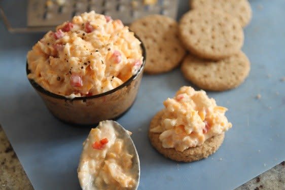 <strong>Get the <a href="http://www.branappetit.com/2012/09/07/no-mayo-pimiento-cheese/" target="_blank">Mayo-Less Pimento Cheese recipe</a> from Bran Appetit</strong>
