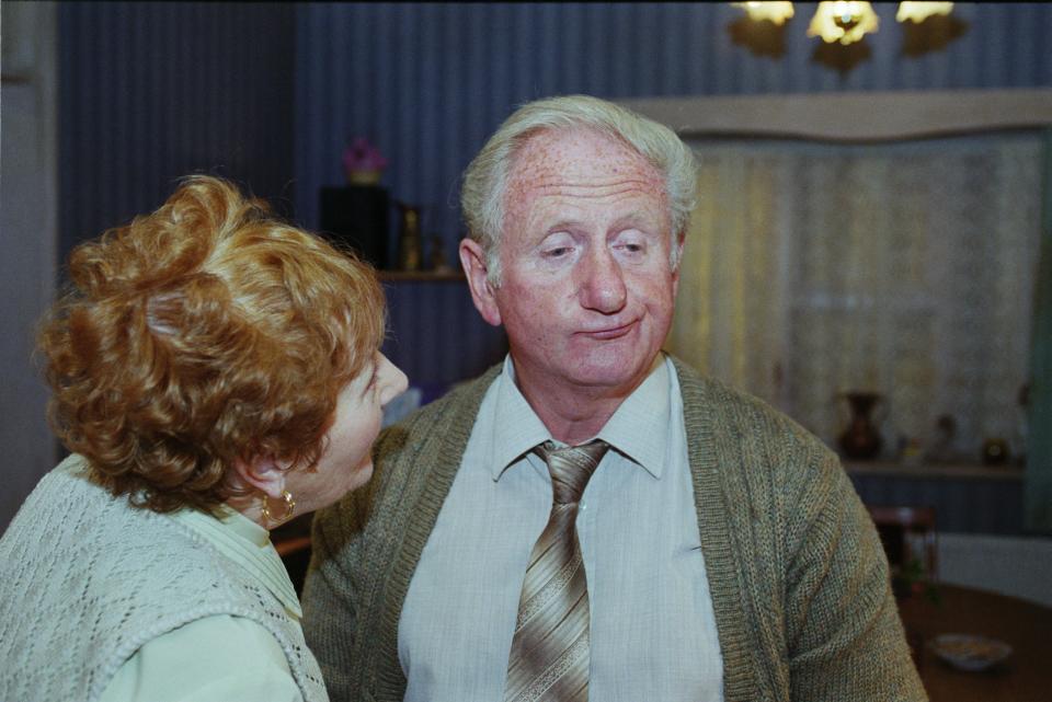 Doreen Keogh as Mary Carroll with Peter Martin as Joe Carroll in The Royle Family. (Shutterstock)
