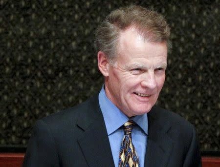 File photo of Michael Madigan, speaker of the Illinois Representatives, listening to the State of the State address in the House Chambers of the Illinois State Capitol in Springfield, Illinois February 1, 2012.