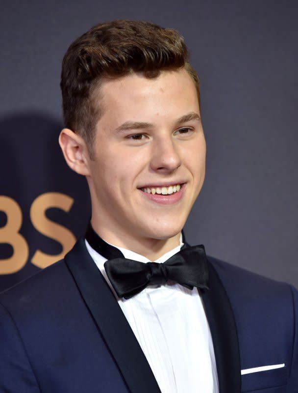 Nolan Gould arrives for the 69th annual Primetime Emmy Awards at Microsoft Theater in Los Angeles in 2017. File Photo by Christine Chew/UPI