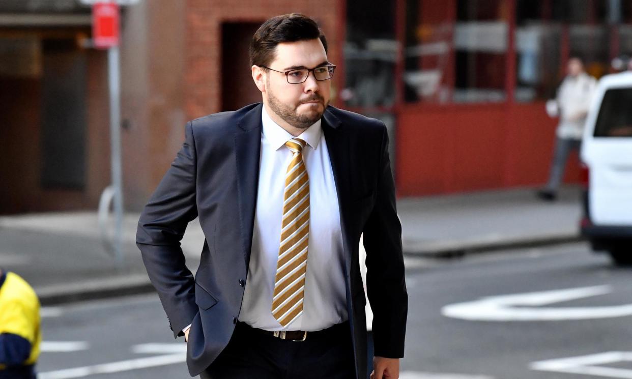 <span>Bruce Lehrmann outside the federal court in Sydney. Lehrmann’s lawyers argue: ‘The evidence simply does not permit a positive finding of fact that Ms Higgins’ intoxication was, at any relevant time, such that she could not consent to sexual activity.’</span><span>Photograph: Bianca de Marchi/AAP</span>