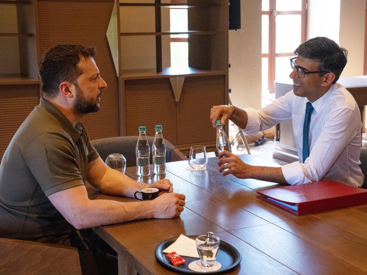 Volodymyr Zelensky and Rishi Sunak (Getty Images)