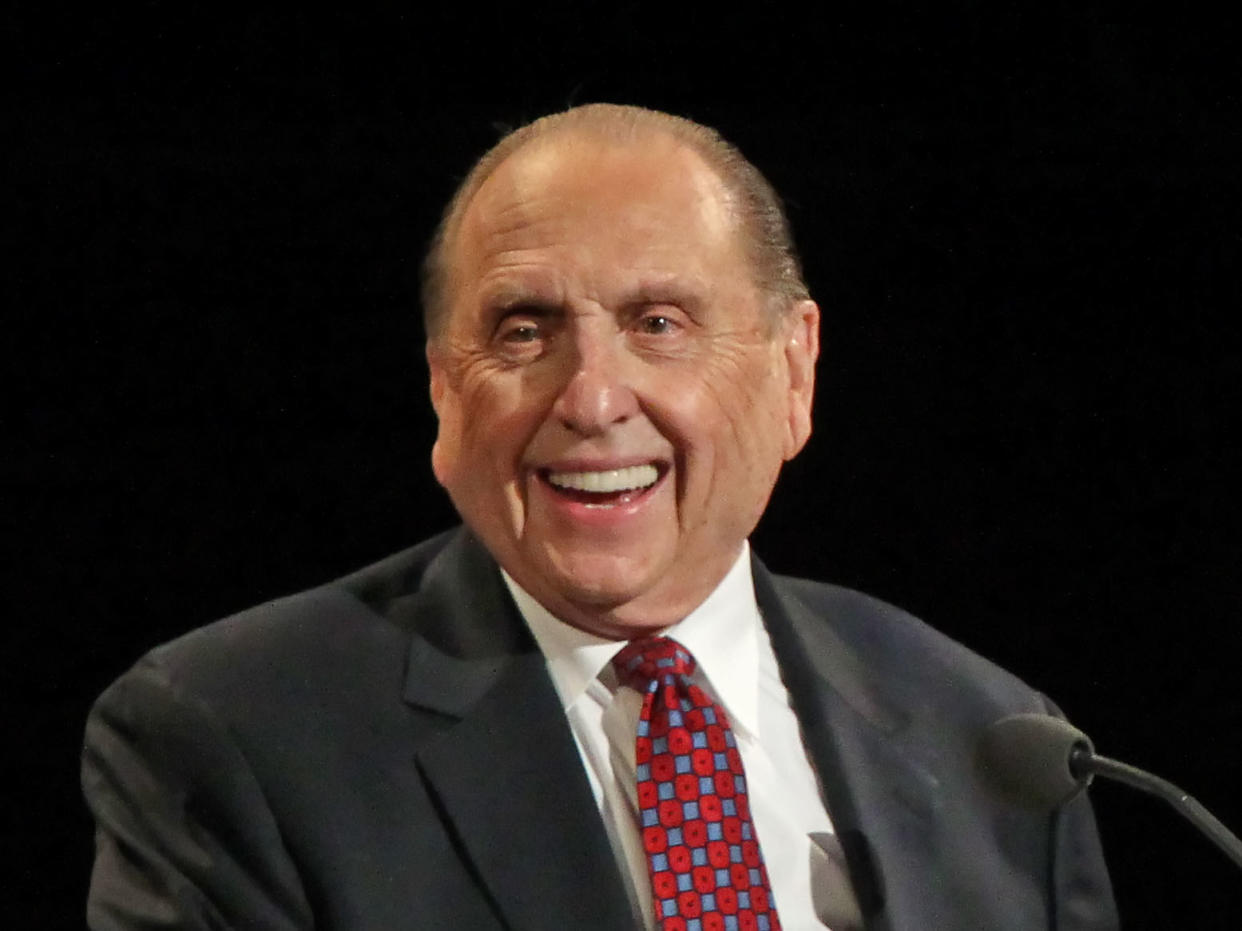 Under Monson the Mormon Church distanced itself from the Boy Scouts of America after the latter decided to permit gay and transgender members: Getty