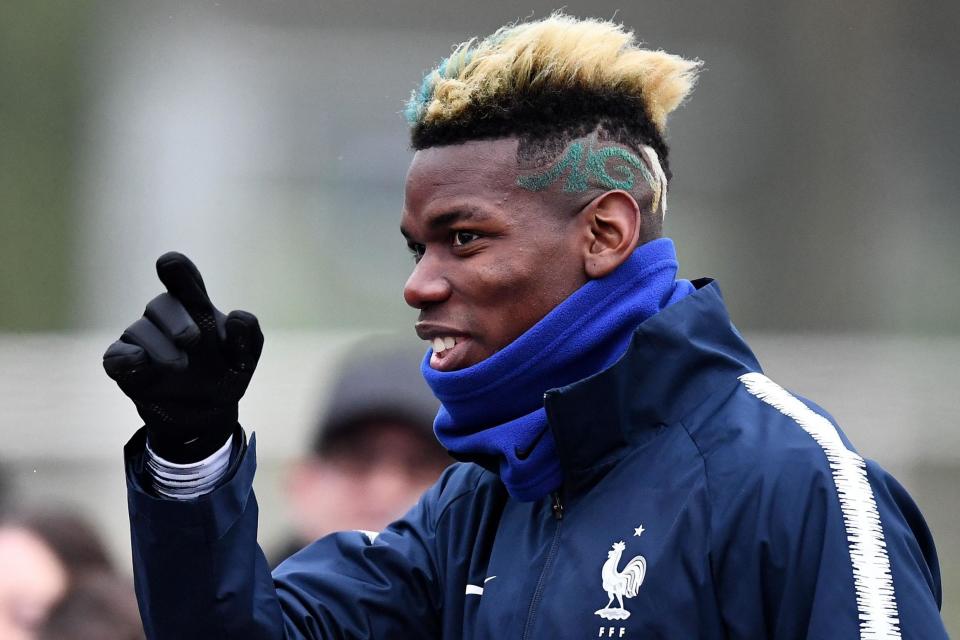 Inspiration | Paul Pogba (pictured) thinks Neymar is the 'definition of happiness' on the pitch: FRANCK FIFE/AFP/Getty Images