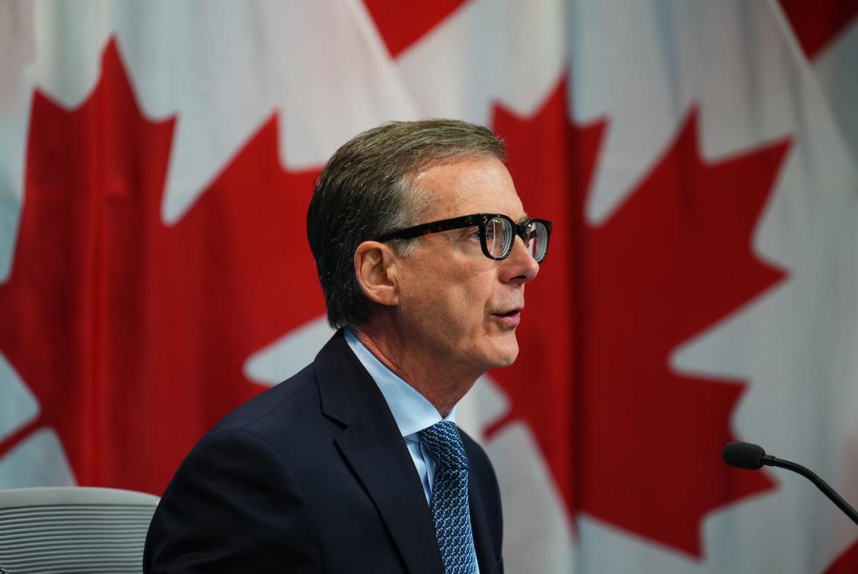 Bank of Canada Governor Tiff Macklem arrives at a press conference in Ottawa on Oct. 26, 2022. THE CANADIAN PRESS/Sean Kilpatrick