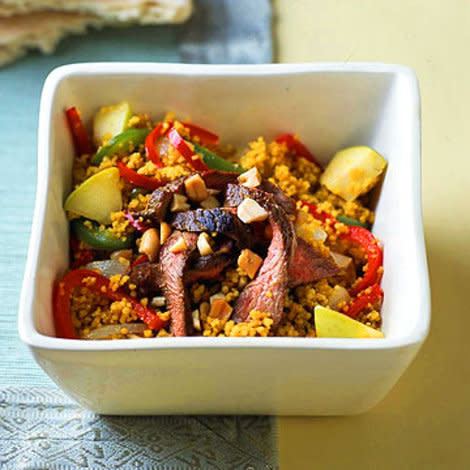 Curried Beef with Apple Couscous