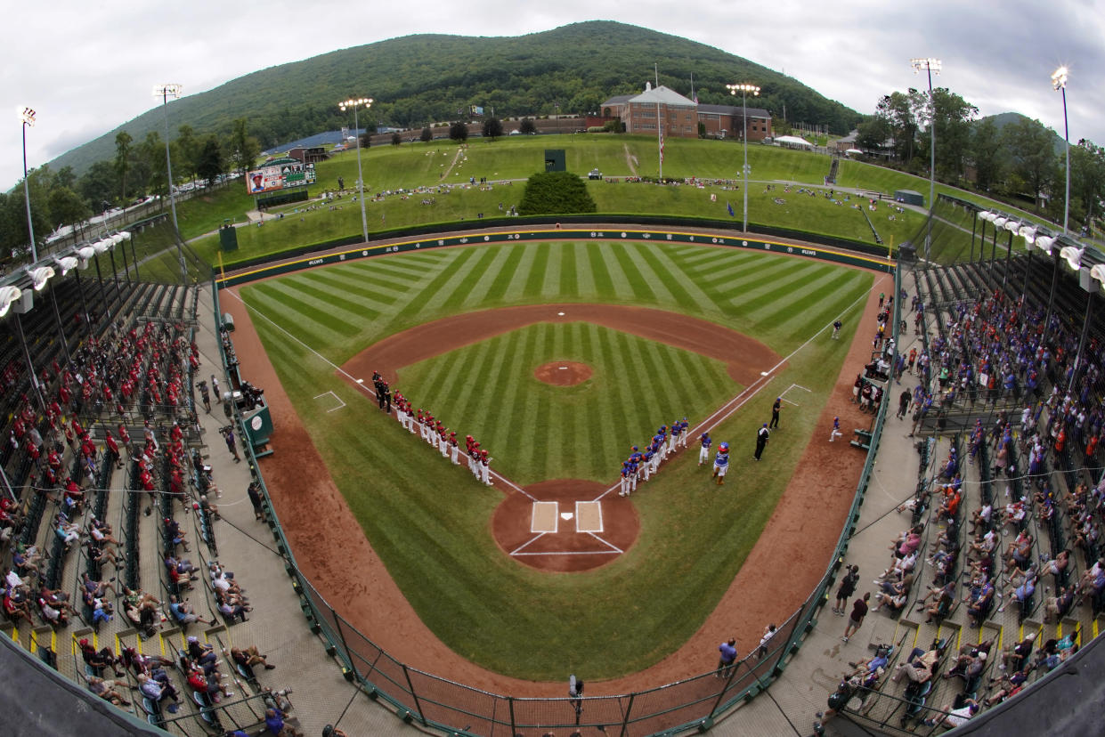 Little League player Easton Oliverson fell from his dorm bunk bead, sustaining a head injury that required emergency surgery. His team, Snow Canyon, is the first team from Utah to make it to the Little League World Series. (AP Photo/Gene J. Puskar)