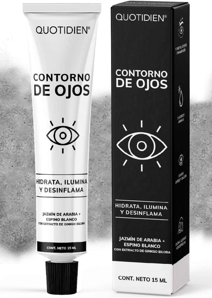 Contorno de Ojos Quotidien | Efecto Lifting, Anti líneas de expresión y Arrugas, Hidrata-Actúa en Ojeras y Bolsas/Amazon.com.mx