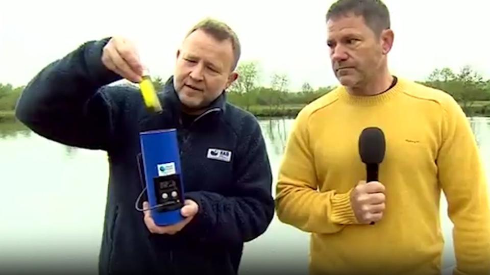 People became concerned after seeing TV naturalist Steve Backshall fill a container with visibly dirty water from the river (BBC Breakfast)
