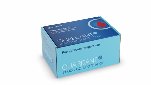 Box of the Guardant blood collection kit