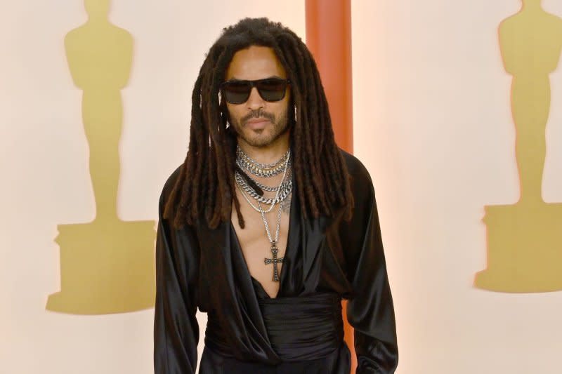 Lenny Kravitz attends the 95th annual Academy Awards at the Dolby Theatre in Los Angeles in March. Kravitz said the inspiration for his new song "Road to Freedom," from the movie Rustin, came to him through divine inspiration. File Photo by Jim Ruymen/UPI