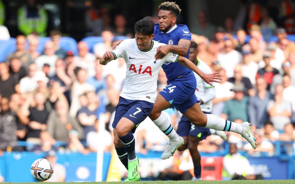 Son Heung-min of Tottenham Hotspur and Reece James of Chelsea  - Getty Images Europe 