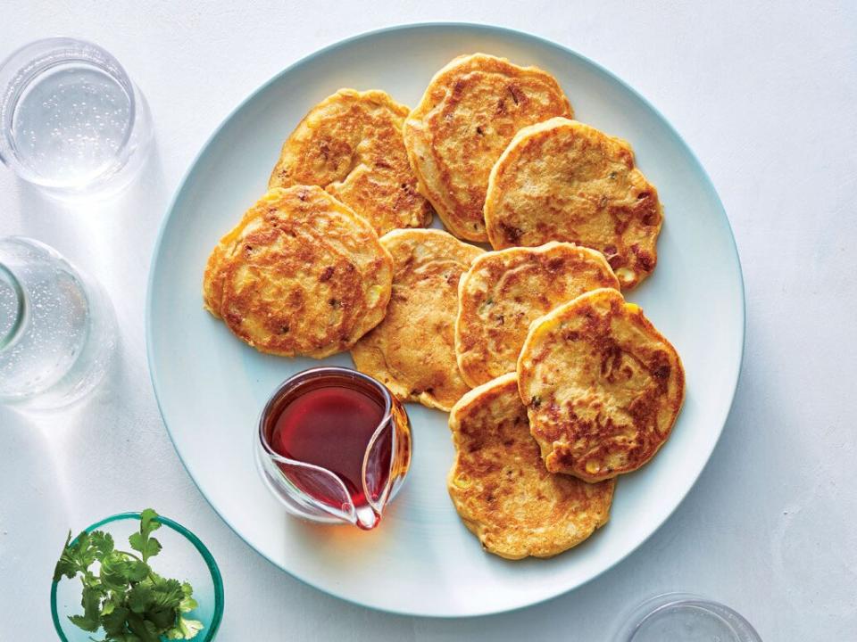 Spanish Chorizo Corn Cakes