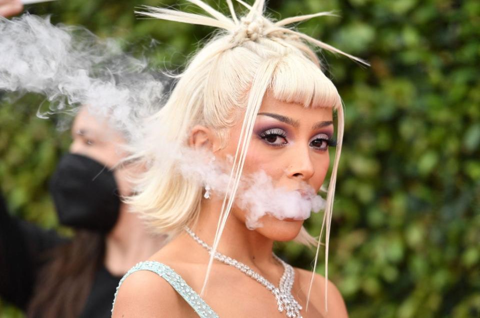 Doja Cat is in the running for 14 Billboard wins (AFP via Getty Images)