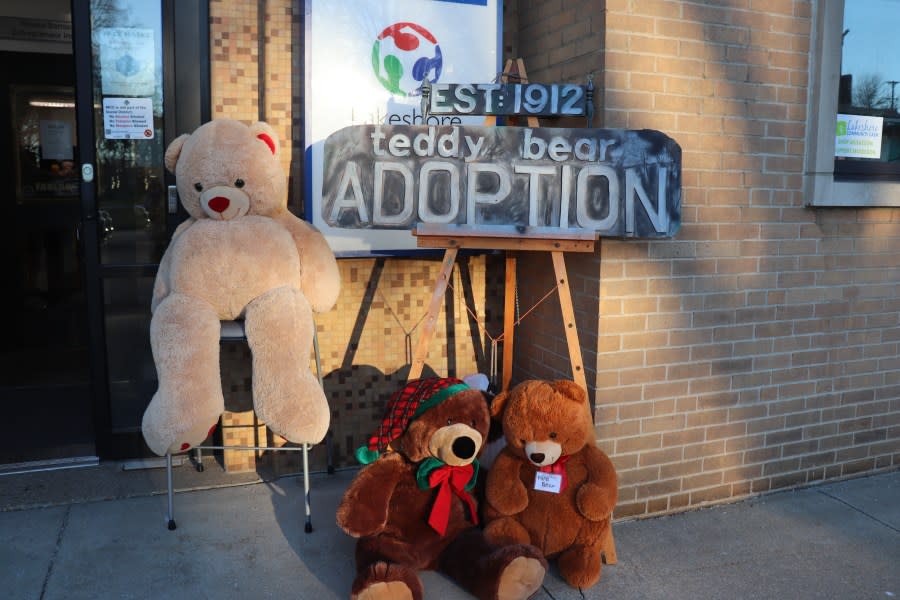 Teddy Bears are available for adoption during the Muskegon Museum of Art’s Teddy Bear Trail. (Courtesy of the Muskegon Museum of Art)